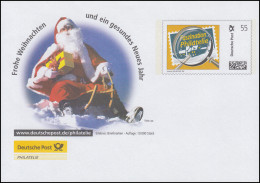 EBI 1/02 Eigenausgaben Weihnachten 2006: Weihnachtsmann Auf Einem Schlitten, ** - Briefomslagen - Ongebruikt