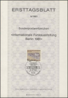 ETB 09/1981 Funkausstellung IFA, Haus Des Rundfunks - 1° Giorno – FDC (foglietti)