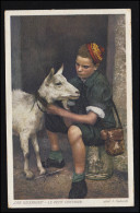 Tiere-AK J. Gaberell: Der Geisbub Mit Ziege, LENZBURG 6.8.1926 - Sonstige & Ohne Zuordnung