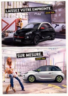 LOT DE 2 CARTES " OPEL - ADAM & YOU " (177) _D359 - Voitures De Tourisme