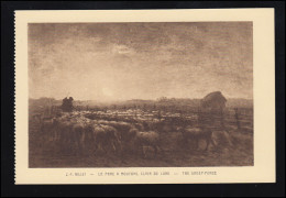 Tiere-AK Francois Millet: Der Schafstall Im Mondlicht, Ungebraucht  - Other & Unclassified