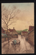 Tiere-AK Dorfstraße Mit Schäfer Und Seiner Schafherde, BERLIN 11.9.1912 - Sonstige & Ohne Zuordnung