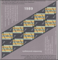 1374 Dezembermarke Kerze 1989 - Kleinbogen, Postfrisch ** - Autres & Non Classés