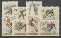 Ungarn: 1409-1416 Wintersport-Europameisterschaften 1955, Satz Postfrisch ** - Sonstige & Ohne Zuordnung