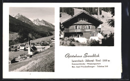 AK Lanersbach /Zillertal, Gästehaus Sonnblick E. Wechselberger, Ortsansicht  - Otros & Sin Clasificación