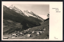 AK Lanersbach /Zillertal, Ortsansicht Mit Berggipfeln  - Otros & Sin Clasificación