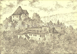 11621851 Aargau Kanton Kuenstlerkarte Schloss Liebegg Zeichnung Aarau - Other & Unclassified