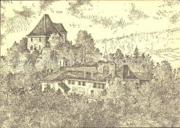 11621850 Aargau Kanton Schloss Liebegg Kuenstlerkarte Zeichnung Aarau - Altri & Non Classificati