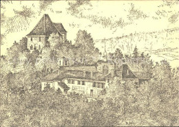11621850 Aargau Kanton Schloss Liebegg Kuenstlerkarte Zeichnung Aarau - Autres & Non Classés
