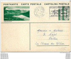 39-58 - Entier Postal  Avec Illustration "Oberägeri" - Oblit Mécanique 1933 - Stamped Stationery