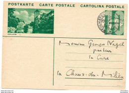 3 - 39 - Entier Postal Avec Illustration "Brugg" Avec Cachet à Date Neuchâtel 1933 - Entiers Postaux