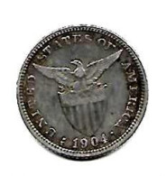 PHILIPPINES  US. Administration  20  Centavos  Eagle  KM166  Année 1904s  Ag. 0.900 - Filipinas
