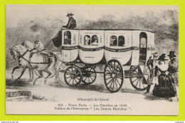 75 VIEUX PARIS N°510 Les Omnibus En 1829 Voiture De L'Entreprise " LES DAMES BLANCHES " VOIR DOS - Autres & Non Classés