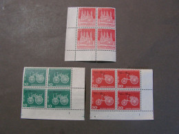 BRD 1961 Eckrand  Lot  **  MNH  Mi 363 - 364, 366 - Unused Stamps