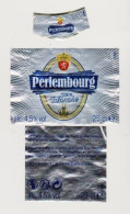 Etiquette, Collerette Et Contre étiquette De Bière Blanche " PERLEMBOURG " (2548)_Eb39 - Birra