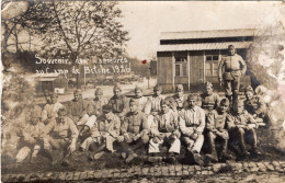 Carte Photo De Soldats Francais D'un Régiment D'infanterie Pendant Les Manœuvres Au Camp De Bitche En 1926 - War, Military