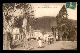 ALGERIE - MILIANA - LA PLACE DE L'HORLOGE ET LE ZACCAR - VOIR ETAT - Sonstige & Ohne Zuordnung