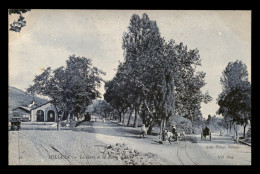 ALGERIE - MILIANA - LA GARE ET LA ROUTE D'ALGER - Andere & Zonder Classificatie