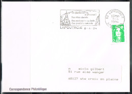 NAT-L43 - FRANCE Flamme Illustrée Sur Lettre Scotem De LAPOUTROIE 1994 - Mechanische Stempels (reclame)