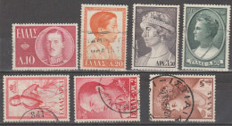 Grece N° 0640 à 650 Ensemble De 7 Valeurs Oblitérées (voir Détail) - Used Stamps