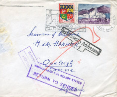 De Strasbourg Vers Oakleigh (Angleterre) - Retour à L'envoyeur - Briefe U. Dokumente