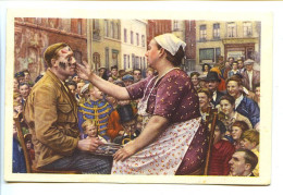 Image 12 X 7.8 Belgique Folklore Belge Belgische Folklore BRUXELLES (Quartier St-Laurent) La Caresse Sans Rire BRUSSEL* - Côte D'Or