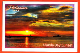 Philippines, Manila Bay Sunset. Standard Size, New. Divided Back. - Filippine