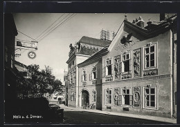 AK Melk A. D. Donau, Strassenpartie Mit Gasthof Zum Weissen Rössel  - Autres & Non Classés