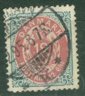 Danemark   Yvert  25    Ou Michel  26 IIYA     Ob TB      Dent 14 Par 13.50   - Usado