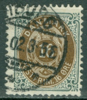 Danemark   Yvert  26    Ou Michel  27 IYB     Ob  TB     Dent 12.50  - Oblitérés