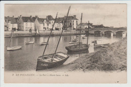 LE POULIGUEN - LOIRE ATLANTIQUE - LE PORT A MAREE BASSE - Le Pouliguen