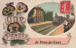 Pont De Vaux * Souvenir Du Village , Une Pensée ! * Gare Train - Unclassified