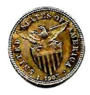 PHILIPPINES  US. Administration  20  Centavos  Eagle  KM166  Année 1907s  Ag. 0.900 - Philippines