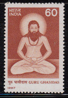India MNH 1987, Guru Ghasidas, Religios Teacher, Hindu Religion, Meditation Posture, Health Benefits, Calmness - Ongebruikt