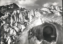 11621245 Crans-sur-Sierre Eisgrotte Rhonegletscher Mit Gerstenhorn Crans-sur-Sie - Sonstige & Ohne Zuordnung