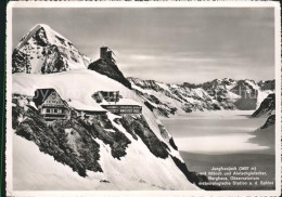 11621220 Jungfraujoch Mit Moench Aletschgletscher Berghaus Observatorium Jungfra - Autres & Non Classés