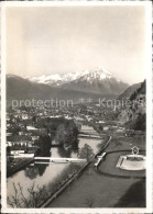 11621199 Interlaken BE Unterseen Mit Aare Und Niesen Interlaken - Autres & Non Classés