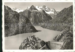 11621193 Grimsel Pass Grimsel Hospiz Mit Staumauer Und Finsterahorn Grimsel Pass - Andere & Zonder Classificatie