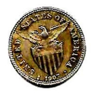 PHILIPPINES  US. Administration  20  Centavos  Eagle  KM170  Année 1907s  Ag. 0.750 - Philippines