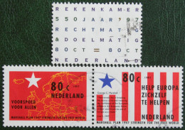 Marshalplan / Rode Banen Blauwe Ster Rekenkamer NVPH 1723-1725 (Mi 1619-1621) 1997 Gestempeld Used NEDERLAND NIEDERLANDE - Gebruikt