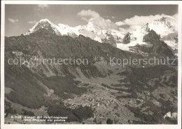 11621101 Wengen BE Mit Jungfraugruppe Fliegeraufnahme Wengen - Sonstige & Ohne Zuordnung