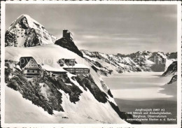 11621062 Jungfraujoch Mit Moench Und Aletschgletscher Berghaus Observatorium Jun - Altri & Non Classificati