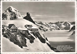 11621061 Jungfraujoch Mit Moench Und Aletschgletscher Berghaus Observatorium Jun - Altri & Non Classificati