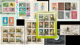 Corée Du Nord - Blocs Feuillets  - Lot De 10 - Lots & Kiloware (mixtures) - Max. 999 Stamps