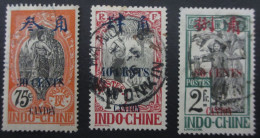 CANTON Bx INDOCHINOIS N°79 à 81 Oblit. TB COTE 29 EUROS VOIR SCANS - Used Stamps