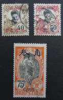 CANTON Bx INDOCHINOIS N°60 à 62 Oblit. TB COTE 45 EUROS VOIR SCANS - Used Stamps