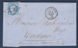 Ariège -  G.C  2256  Et Cachet 16  LE MAS D' AZIL - 1849-1876: Période Classique