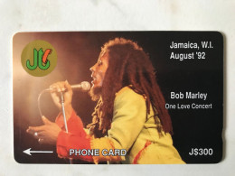 JAMAICA  AUGUST 92  J$300BOB MARLEY  9JAMC - Jamaica