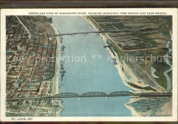 11569039 St Louis Missouri Free Bridge And Eads Bridge Ueber Dem Mississippi  - Autres & Non Classés