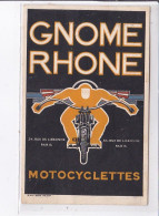 PUBLICITE : Motocyclettes GNOME RHONE Rue De Lisbonne à Paris - Très Bon état - Publicité